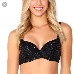 IHeartRaves sequins bra